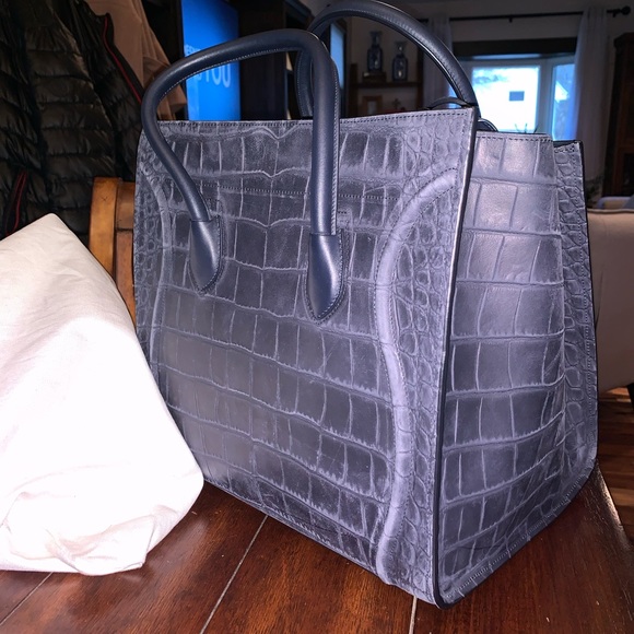 Celine Phantom Bag Crocodile Embossed Leather - Picture 7 of 8